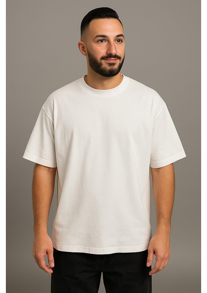 Erkek Oversize Tshirt (Bol Kalıp) Premium Kalite Düz Model