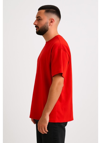Erkek Oversize Tshirt (Bol Kalıp) Premium Kalite Düz Model modelleri
