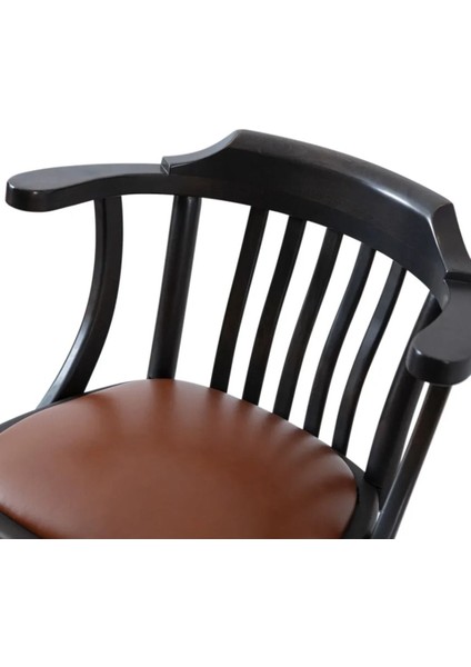 Arven Döner Ahşap Bar Sandalyesi