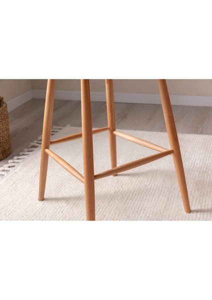 Ashbourne Ahşap Bar Sandalyesi