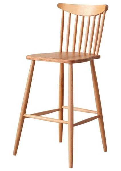 Ashbourne Ahşap Bar Sandalyesi