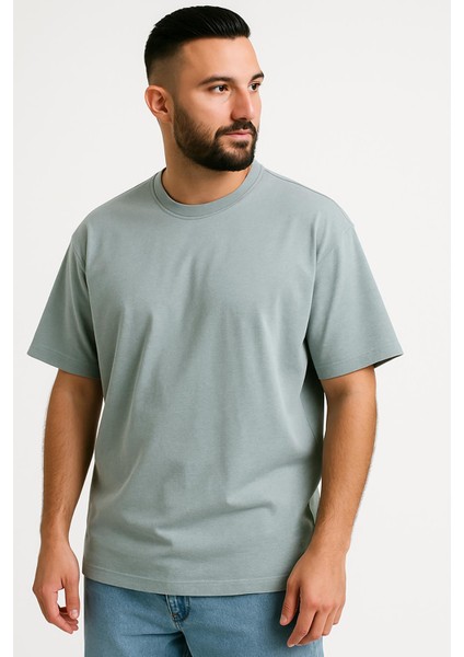 Erkek Oversize Tshirt (Bol Kalıp) Premium Kalite Düz Model