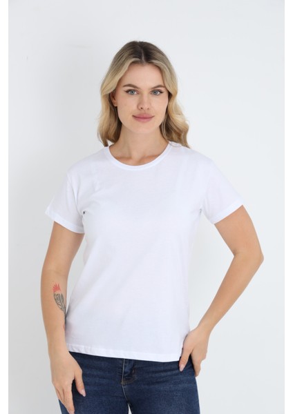 Nefes Alabilen %100 Pamuk Bisiklet Yaka Regular Fit Normal Kesim Baskısız Basic Tişört fiyatları