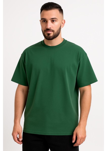 Erkek Oversize Tshirt (Bol Kalıp) Premium Kalite Düz Model