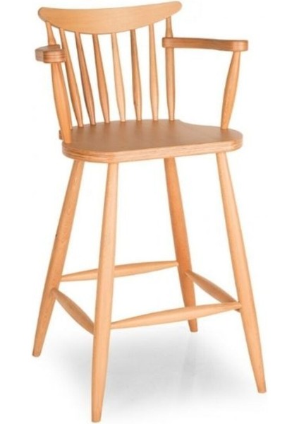 Hudson Ahşap Bar Sandalyesi
