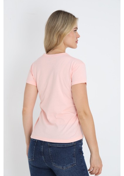Nefes Alabilen %100 Pamuk Bisiklet Yaka Regular Fit Normal Kesim Baskısız Basic Tişört