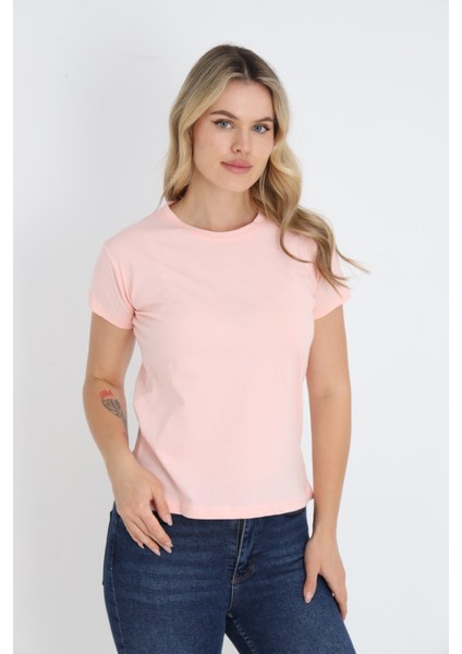 Nefes Alabilen %100 Pamuk Bisiklet Yaka Regular Fit Normal Kesim Baskısız Basic Tişört fırsatları