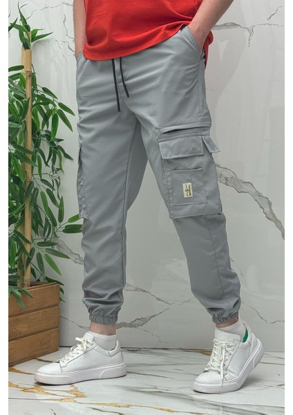 Full Likralı Rahat Erkek Kargo Cepli Pantolon (Dar Kalıp)