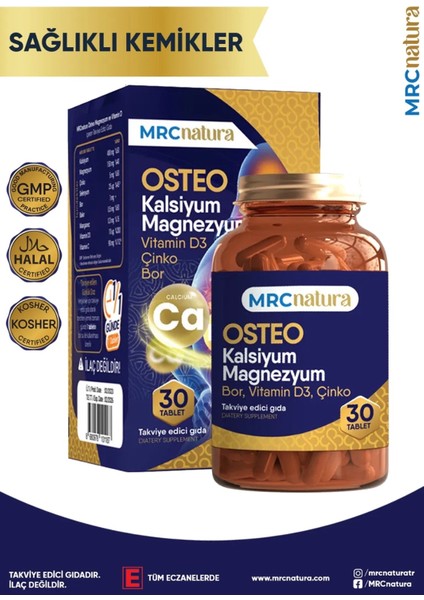 Natura Osteo Kalsiyum Magnezyum 30 Tablet