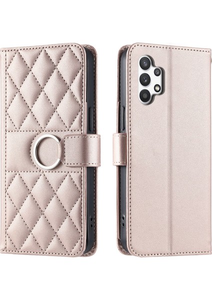 Samsung Galaxy A32 5g Flip Kılıf Manyetik Halka Deri Flip Ince Cüzdan Kılıfı Kart Tutucu ve Uzun Askılı (Yurt Dışından) modelleri