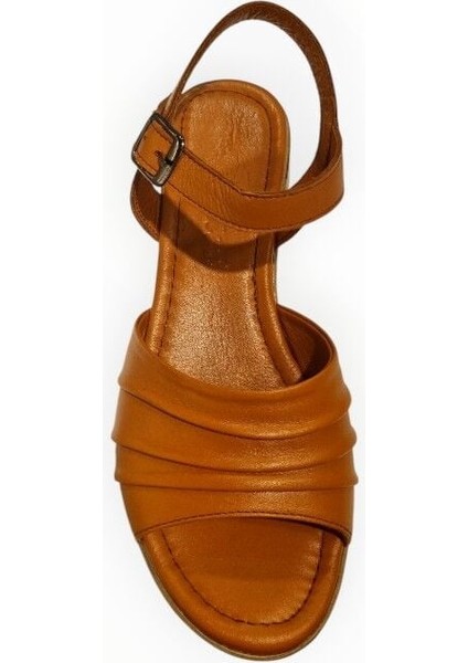 Kadın Kısa Topuklu Ayakkabı Taba - 36 fiyatları