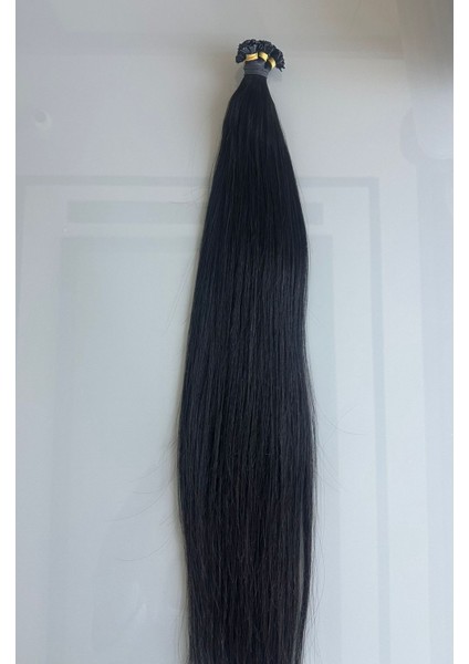 Siyah 3 Numara Keratin Uçlu Kaynak Saç 75 cm 200 Adet