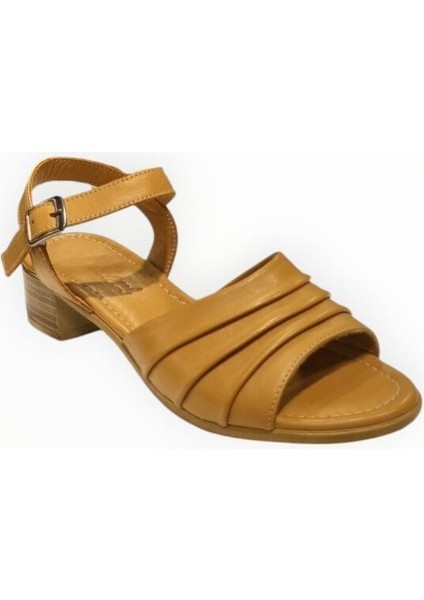 Kadın Kısa Topuklu Ayakkabı Bej - 36 fiyatları