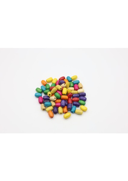 Ahşap Boncuk Arpa Modeli 6X15 mm
