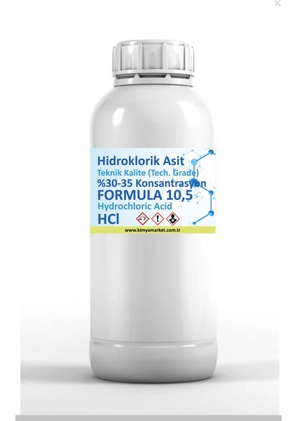 Hidroklorik Asit %30-35 100 ml Tuz Ruhu Taş Asidi