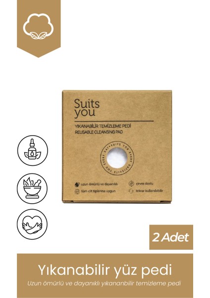 Yıkanabilir Temizleme Pedi - Reusable Cleansing Pad