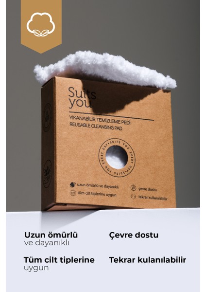 Yıkanabilir Temizleme Pedi - Reusable Cleansing Pad