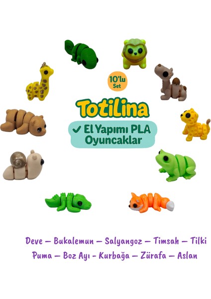 10'lu Set Hayvan Figürleri