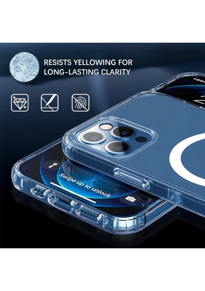 iPhone 11 Uyumlu Köşe Korumalı Darbe Emici Sert Sararmaz Şeffaf Magsafe Kılıf indirimleri