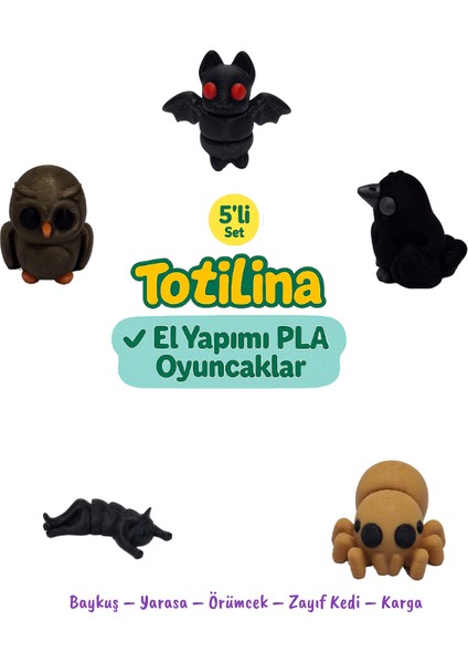 5'li Set Hayvan Figürleri