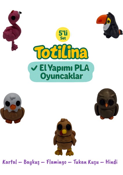 5'li Set Hayvan Figürleri