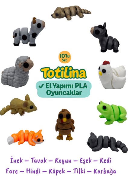 10'lu Set Hayvan Figürleri