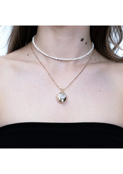 Elara - Inci Doğal Taş Kolye