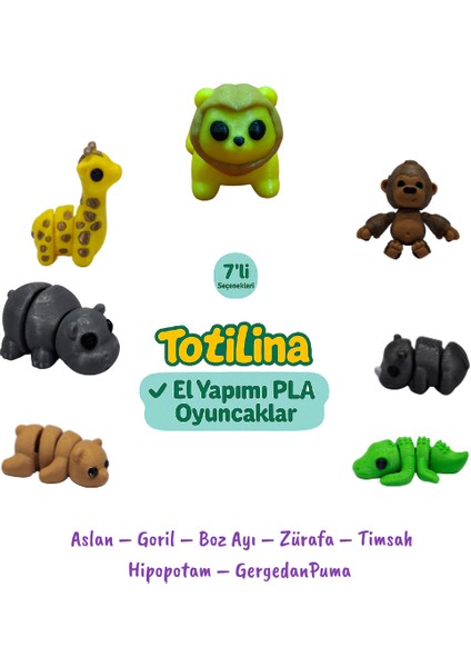 7'li Set Hayvan Figürleri