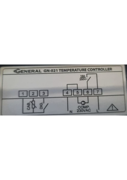 Dijital Termostat GN-021 Tek Prop 220V