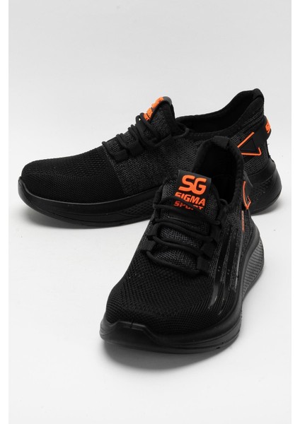 Erkek Triko Sneaker Rahat Hava Alabilen Kokusuz Spor Ayakkabı Siyah indirimleri