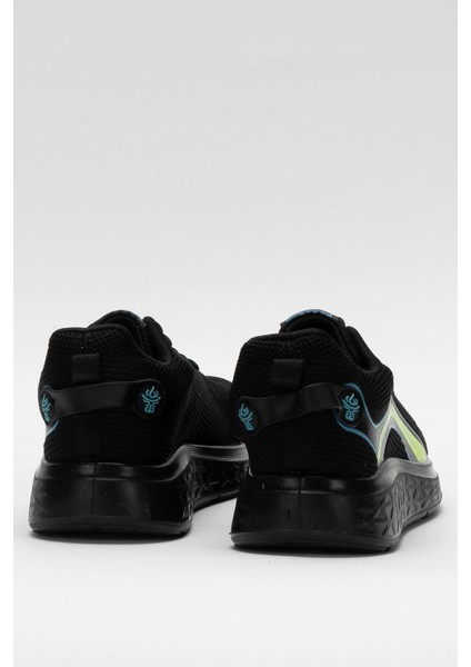 Erkek Triko Sneaker Rahat Hava Alabilen Kokusuz Spor Ayakkabı Siyah