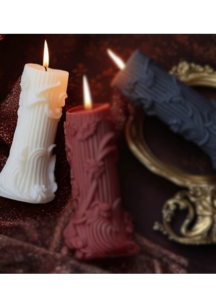Renkli El Yapımı Dekoratif Sarmaşıklı Mum Kokulu Doğal Soya Mum fiyatları
