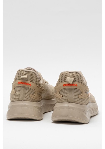 Erkek Triko Sneaker Rahat Hava Alabilen Kokusuz Spor Ayakkabı Bej