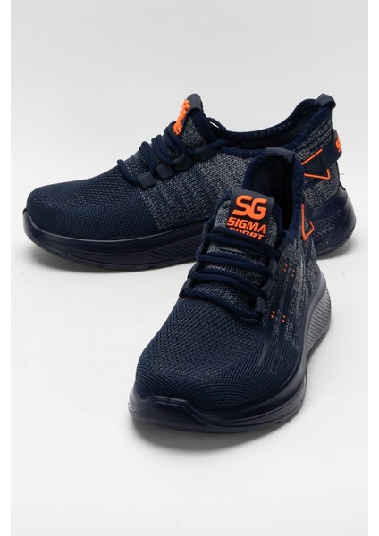Erkek Triko Sneaker Rahat Hava Alabilen Kokusuz Spor Ayakkabı Lacivert indirimleri