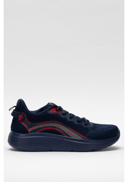 Erkek Triko Sneaker Rahat Hava Alabilen Kokusuz Spor Ayakkabı Lacivert