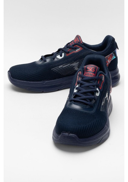 Erkek Triko Sneaker Rahat Hava Alabilen Kokusuz Spor Ayakkabı Lacivert indirimleri
