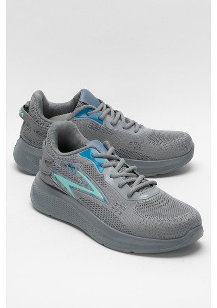 Erkek Triko Sneaker Rahat Hava Alabilen Kokusuz Spor Ayakkabı Gri