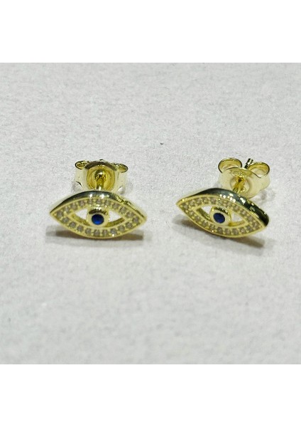 Bendo 10 Göz Gümüş Küpe MS3680, 925 Ayar Gümüş, Altın Kaplama