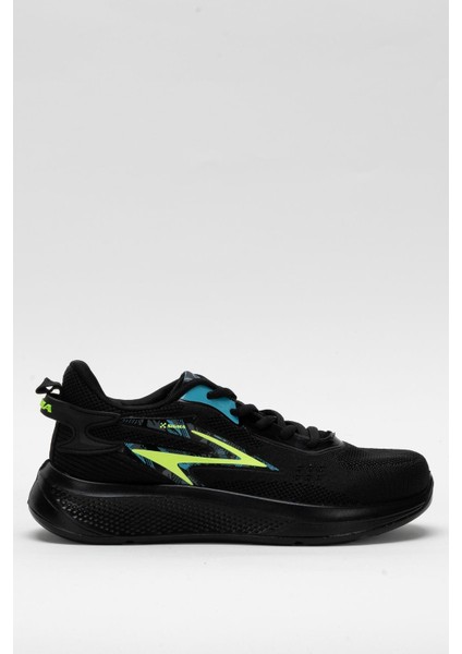 Erkek Triko Sneaker Rahat Hava Alabilen Kokusuz Spor Ayakkabı Siyah
