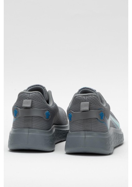 Erkek Triko Sneaker Rahat Hava Alabilen Kokusuz Spor Ayakkabı Gri