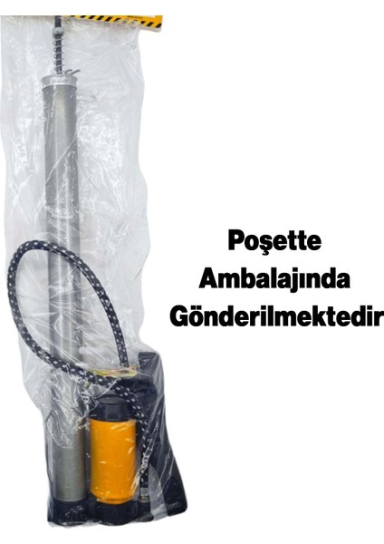 El Tipi Metal Göstergeli Bisiklet Pompası Gri Ayak Tutamaklı Top Teker Şambrel Şişirme 160 Psı fırsatları