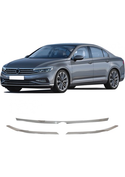 Volkswagen Passat B8 2014-2019 Krom Far Kaşı+Ön Panjur 3 Parça Paslanmaz Çelik fiyatları