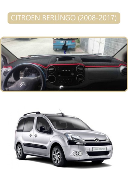 Cıtroen Berlingo 2008-2017TORPİDO Koruma Halısı Bej Kenar