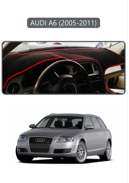 Audı A6 (2005-2011) Torpido Koruma Halısı Gri Kenar