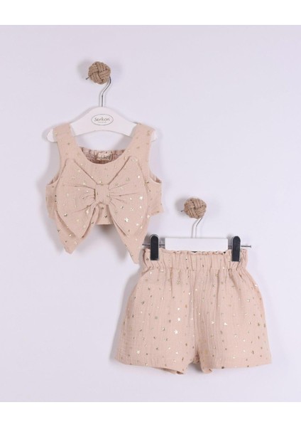 Yıldız Baskılı Müslin Şort Takım SER-0879