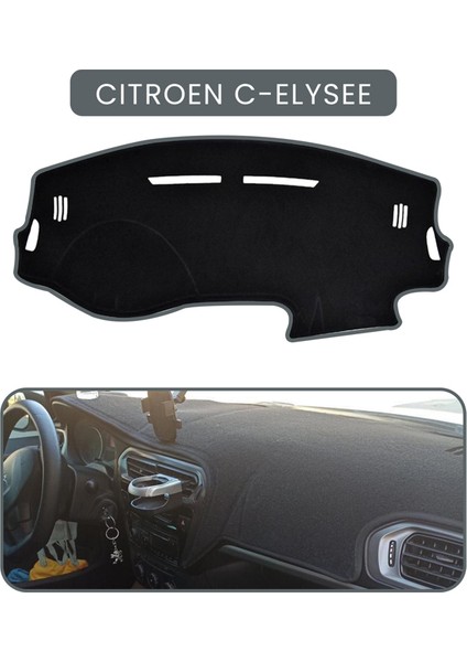 Cıtroen C-Elysee - Peugeot 301 Uzuntorpido Koruma Halısı Gri Kenar