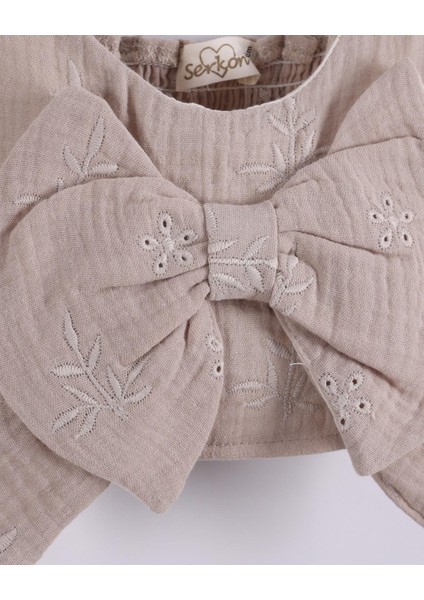 Kız Çocuk Müslin Crop Pantolon Takım SER-0876 fiyatları