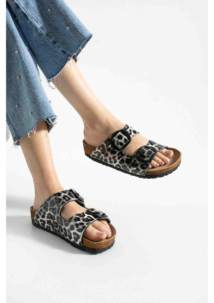 Siyah Leopar Terlik fiyatları