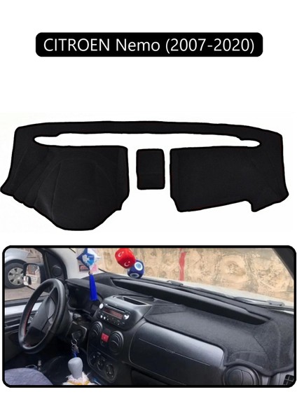 Cıtroen Nemo (2007-2020)TORPİDO Koruma Halısı Siyah Kenar