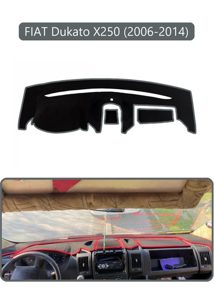 Fıat Dukato X250 2006-2014 Modellerine Uyguntorpido Koruma Halısı Gri Kenar